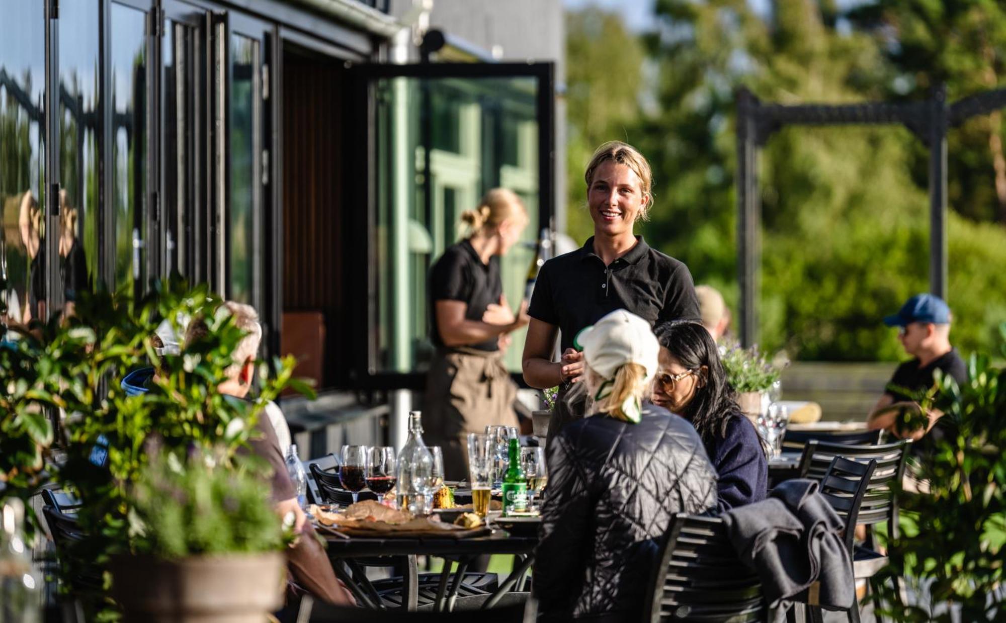 Halmstad Golfarena Stugor Exteriér fotografie